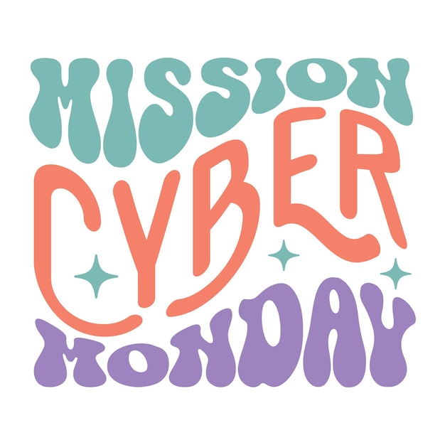 Mission cyber monday Retro Design