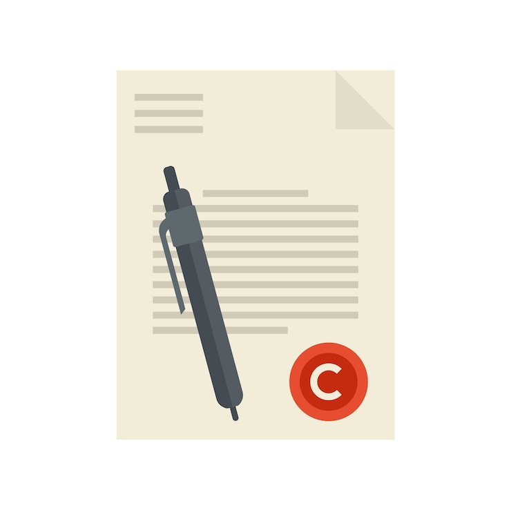 Vector mission document icon flat illustration of mission document vector icon isolated on white background