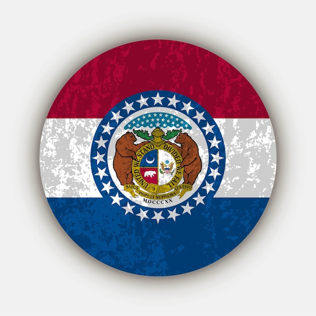 Missouri state flag Vector illustration