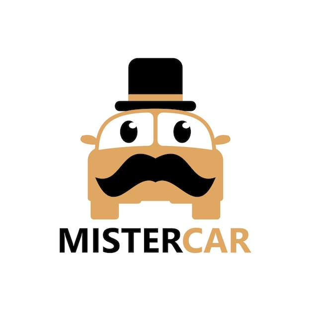 Vector mister car logo template design