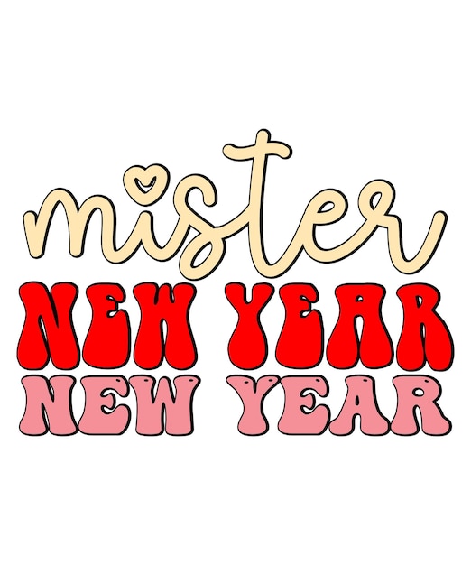 Vector mister new year