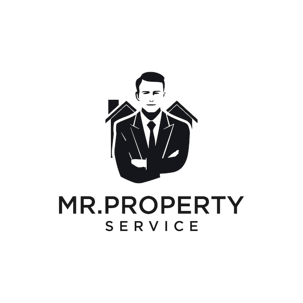 mister property or real estate logo design