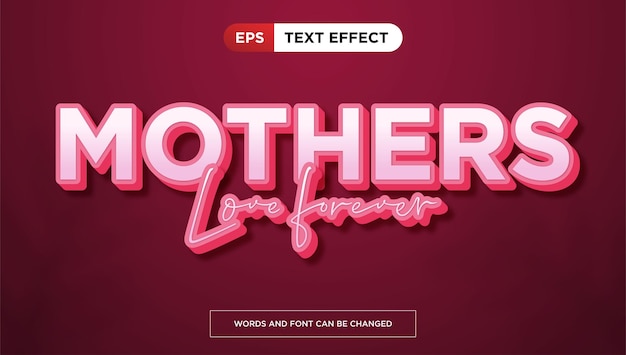 Vector mistic story text effect