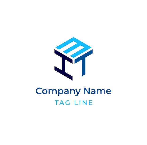 MIT imt logo ontwerp monogram logo ontwerp