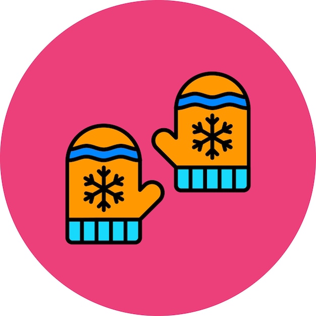 Vector mittens icon