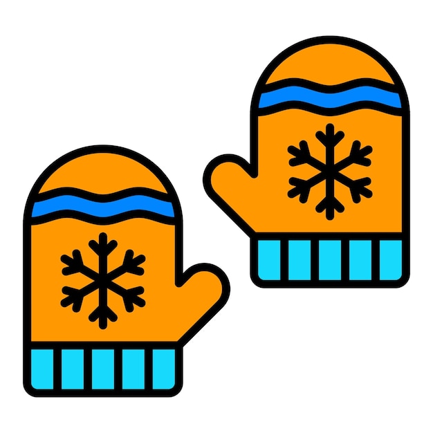 Vector mittens icon