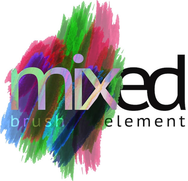 Vector mixed brush element