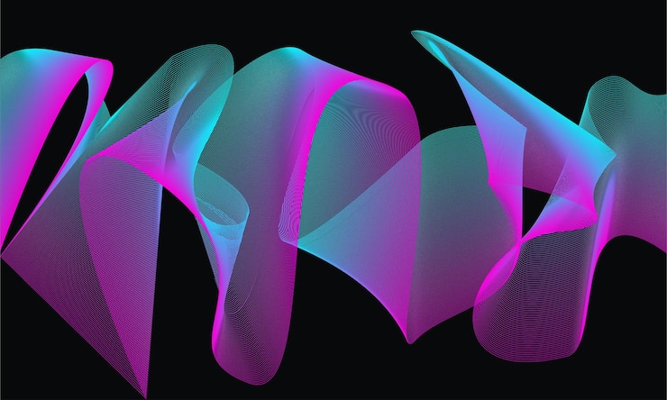 Vector mixed lines of different shades