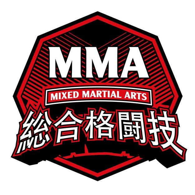 Vector mixed martial arts logo vector