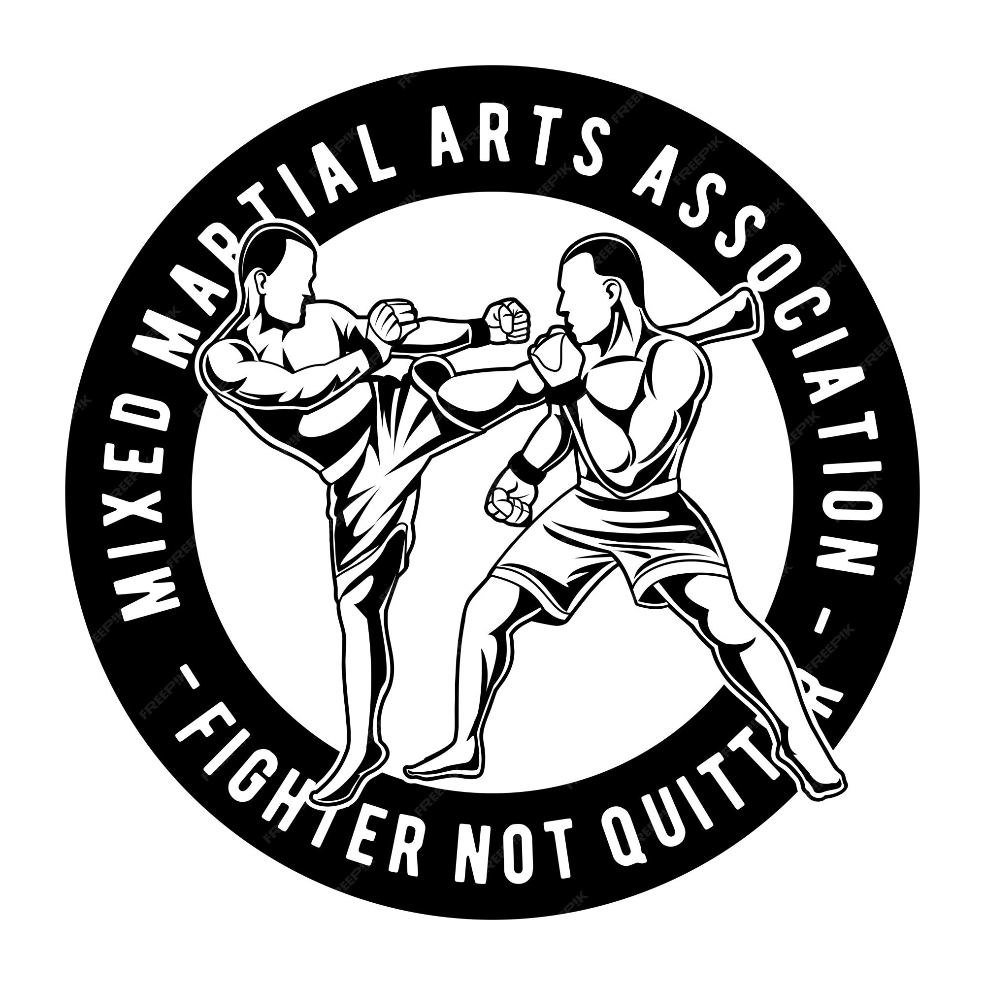 mix martial art fighter king logo 4971360 Vector Art at Vecteezy