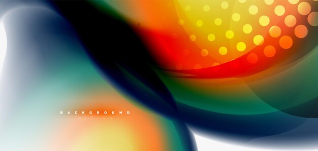 Mixen van vloeibare kleurstroom abstracte achtergrond Trendy abstracte lay-out sjabloon voor zakelijke of technologische presentatie internet poster of web brochure cover behang