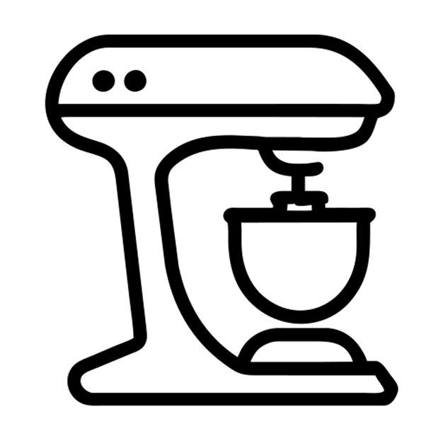 Vector mixer icon outline