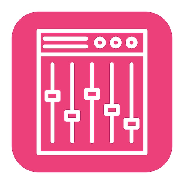 Immagine vettoriale dell'icona del mixer può essere utilizzata per lo strumento