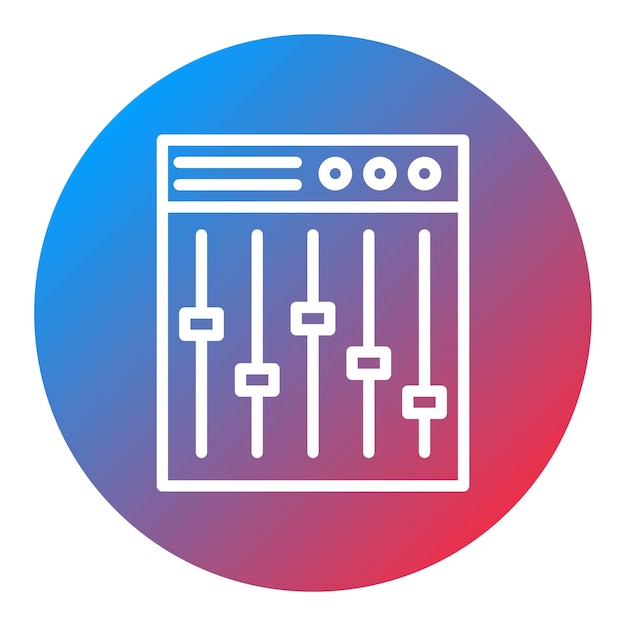 Mixer icon vector image Can be used for Instrument