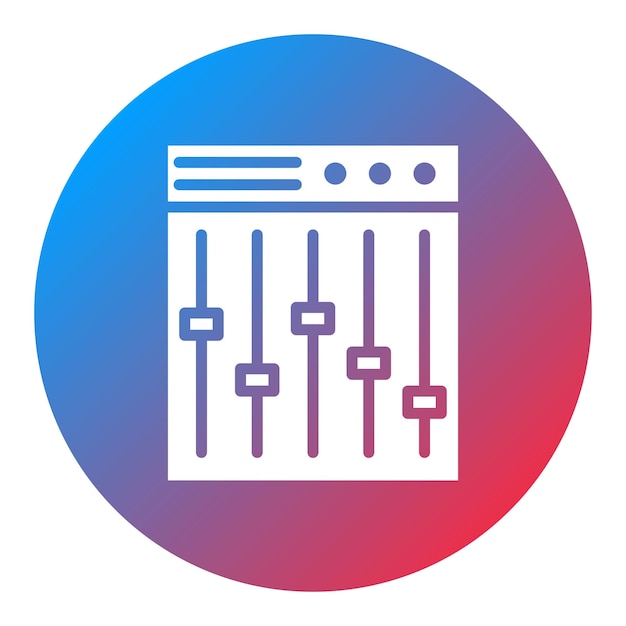 Mixer icon vector image Can be used for Instrument