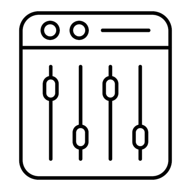 Vector mixer icon