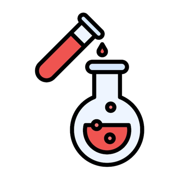 Mixing Chemical Vector Illustration Style