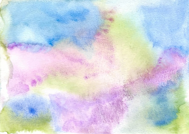 mixture color green purple blue abstract watercolor background