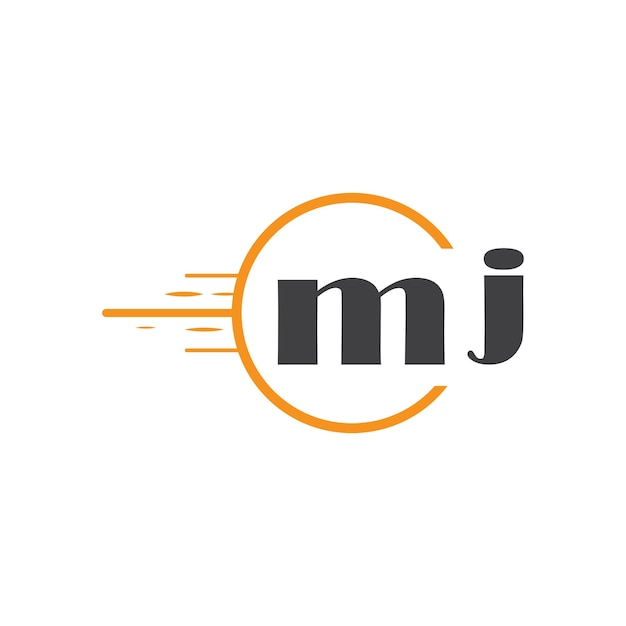 MJ のモノグラムが 円形のデザインで描かれています