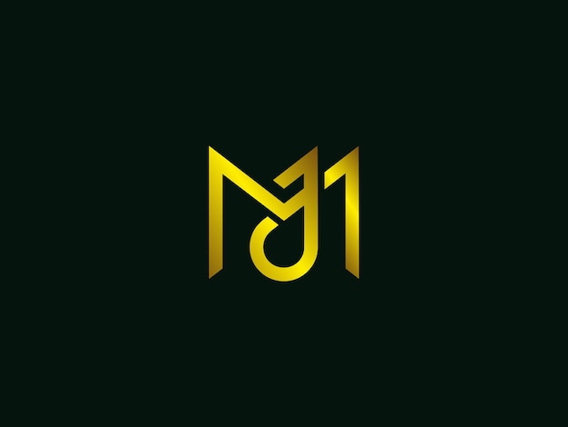 Vector mj logo design