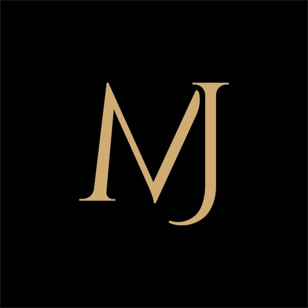 MJ logo initial design elegant icon business