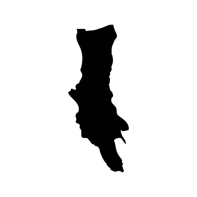 mjini magharibi region map administrative division of tanzania vector illustration