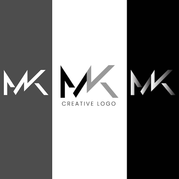 MK beginletter logo-ontwerp