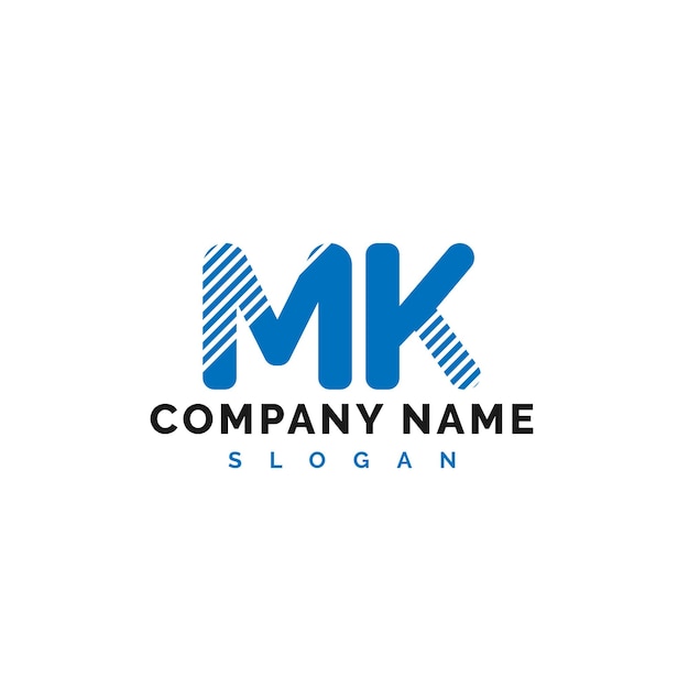 MK Letter Logo Design MK letter logo Vector Illustration Vector