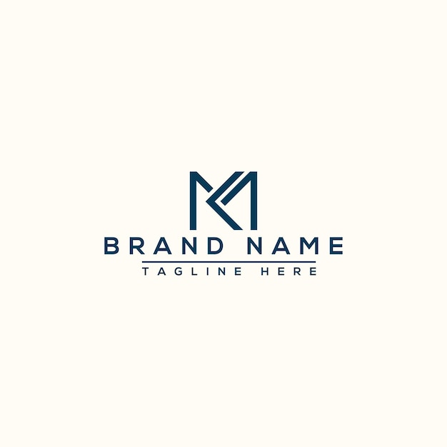 MK Logo Design Template Vector Graphic Branding Element