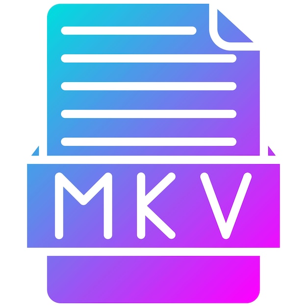 Vector mkv vector illustration style