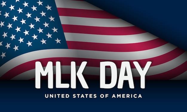 Mlk Day 미국 배경 디자인