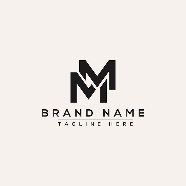 MM Logo Design Template Vector Graphic Branding Element