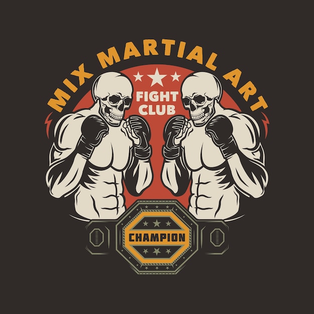 MMA vechtclub mixed martial arts embleem