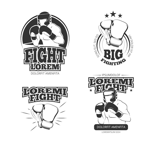MMA vector vintage emblemen