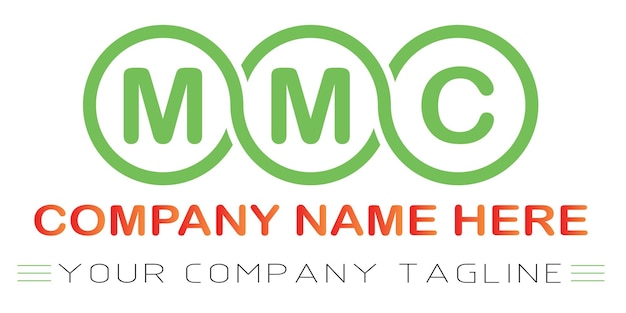 Vector mmc letter logo design