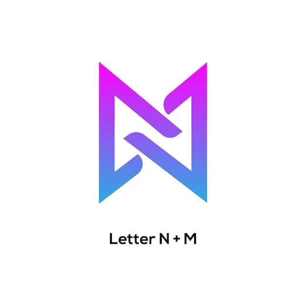 Vector mn letter creative logo design