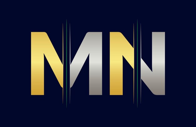 MN Letter Logo Template Illustratieontwerp