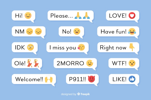 Mobiele berichten met emoji's