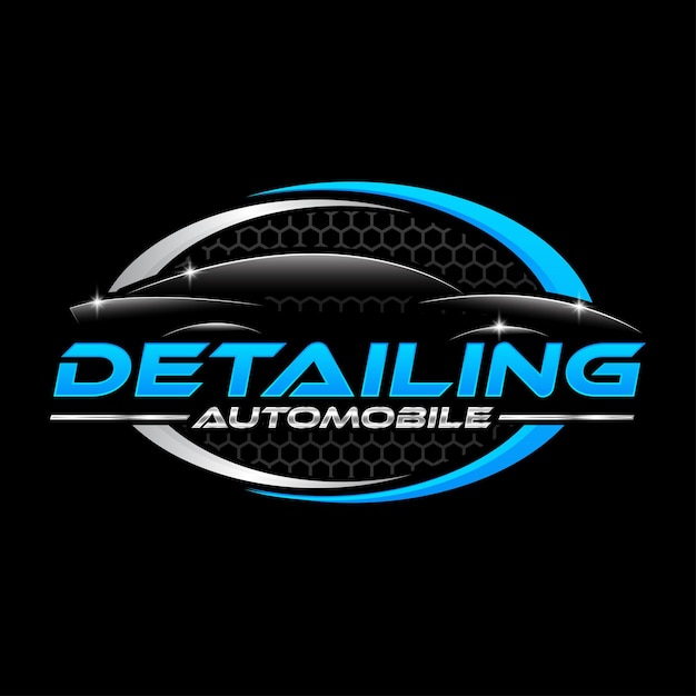 Vector mobiele detaillering carwash automotive en car care logo ontwerpsjabloon