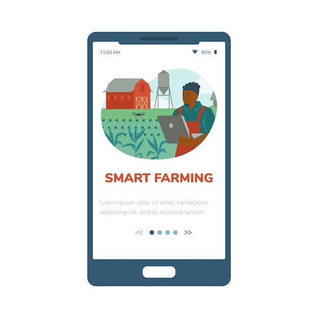 Mobiele telefoon-app voor slimme landbouw en toepassing van drone in de landbouw