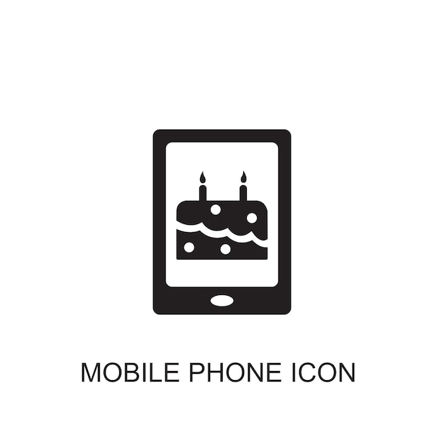 Mobiele telefoon vector pictogram