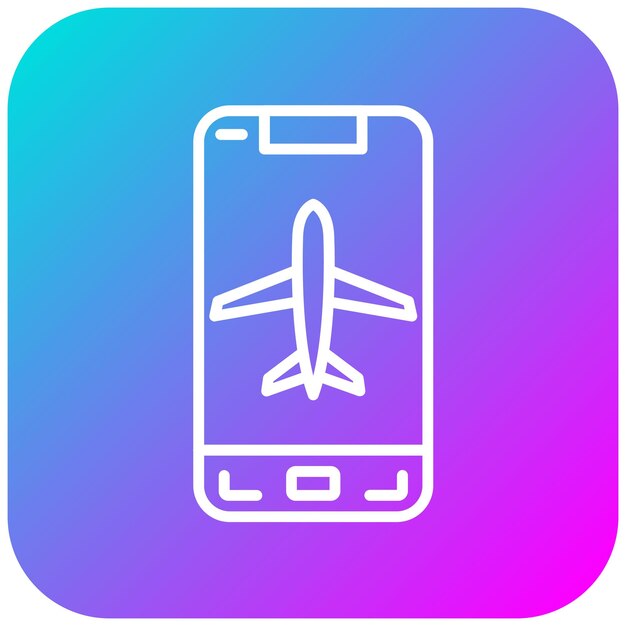 Mobile Airplane Mode vector icoon Kan worden gebruikt voor Mobile Apps iconset