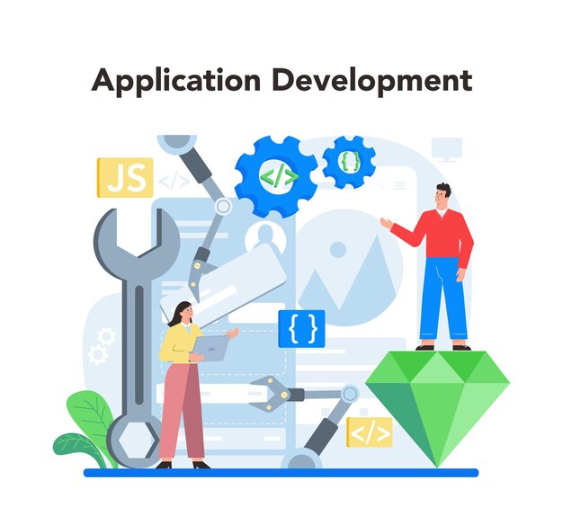 Free Vector | Application programming interface concept set software ...