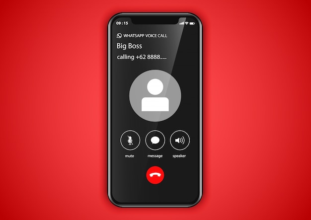 Mobile application call screen