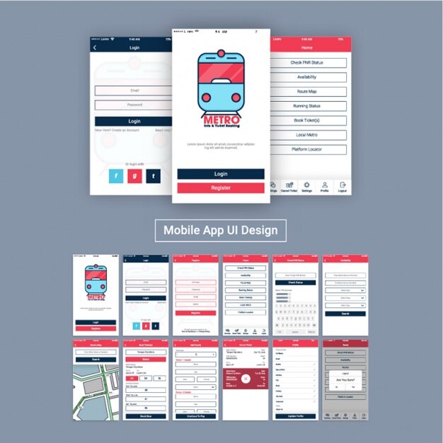 Vector mobile application for subway