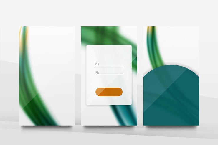 Vector mobile background ui
