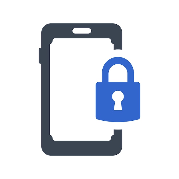 Mobile lock icon