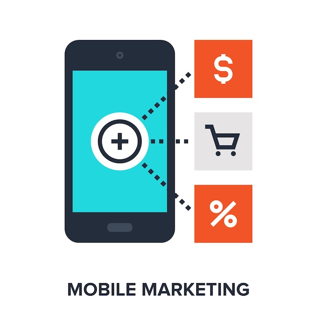 Mobile marketing concept