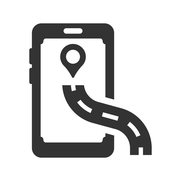 Vector mobile navigation icon