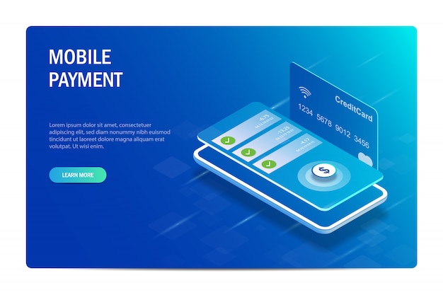 Pagamento mobile. transazioni finanziarie tramite l'applicazione mobile.